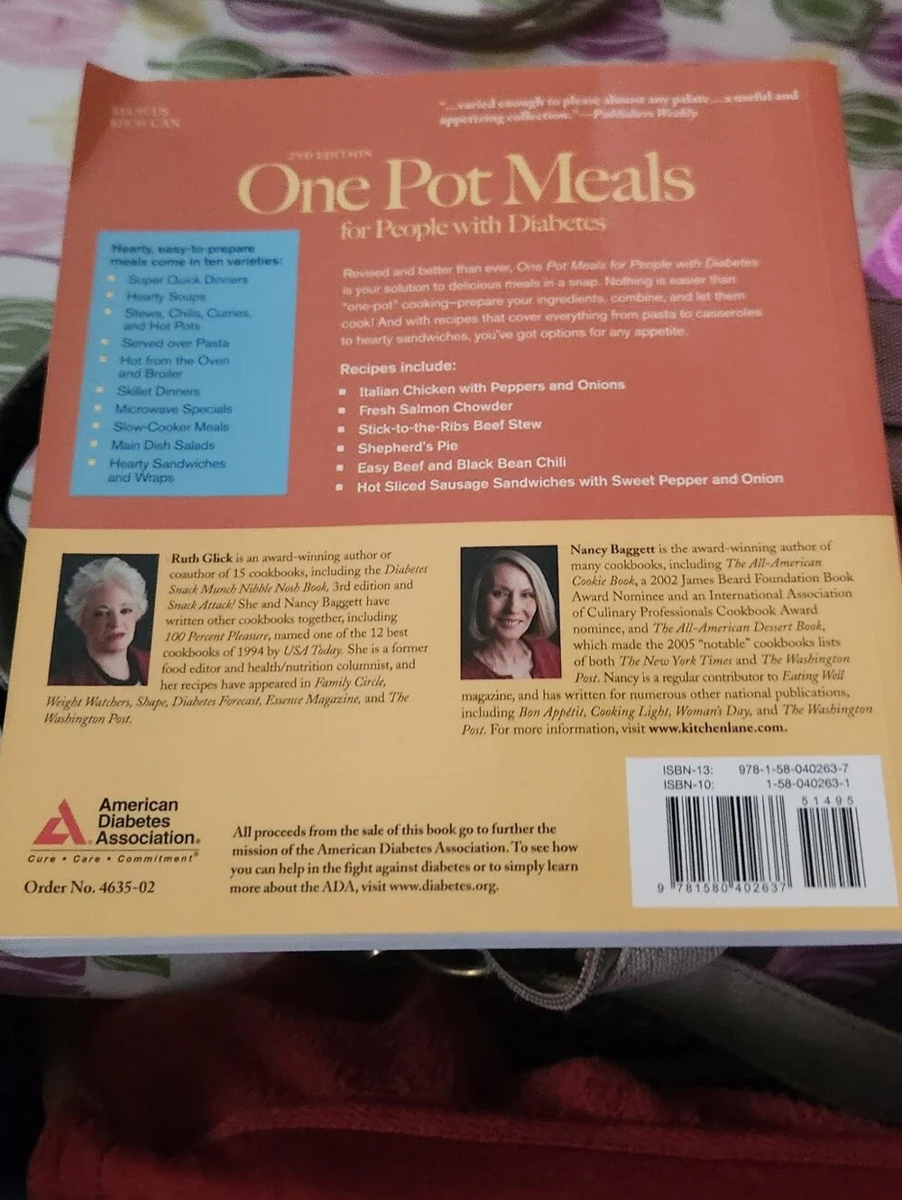 One Pot Meals for People with Diabetes - Orange Cookbook